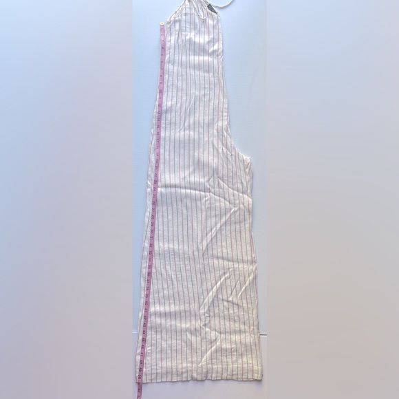 Zara (trf) Collection Linen Blend Super Wide-Leg Loose One Piece Jumpsuit Size 6 - Picture 11 of 13